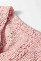 Cable Knit V Neck Cardigan and Shorts Set a09fc7a5-8d3a-42f1-8e62-67a2f5155b6b-Max-Origin