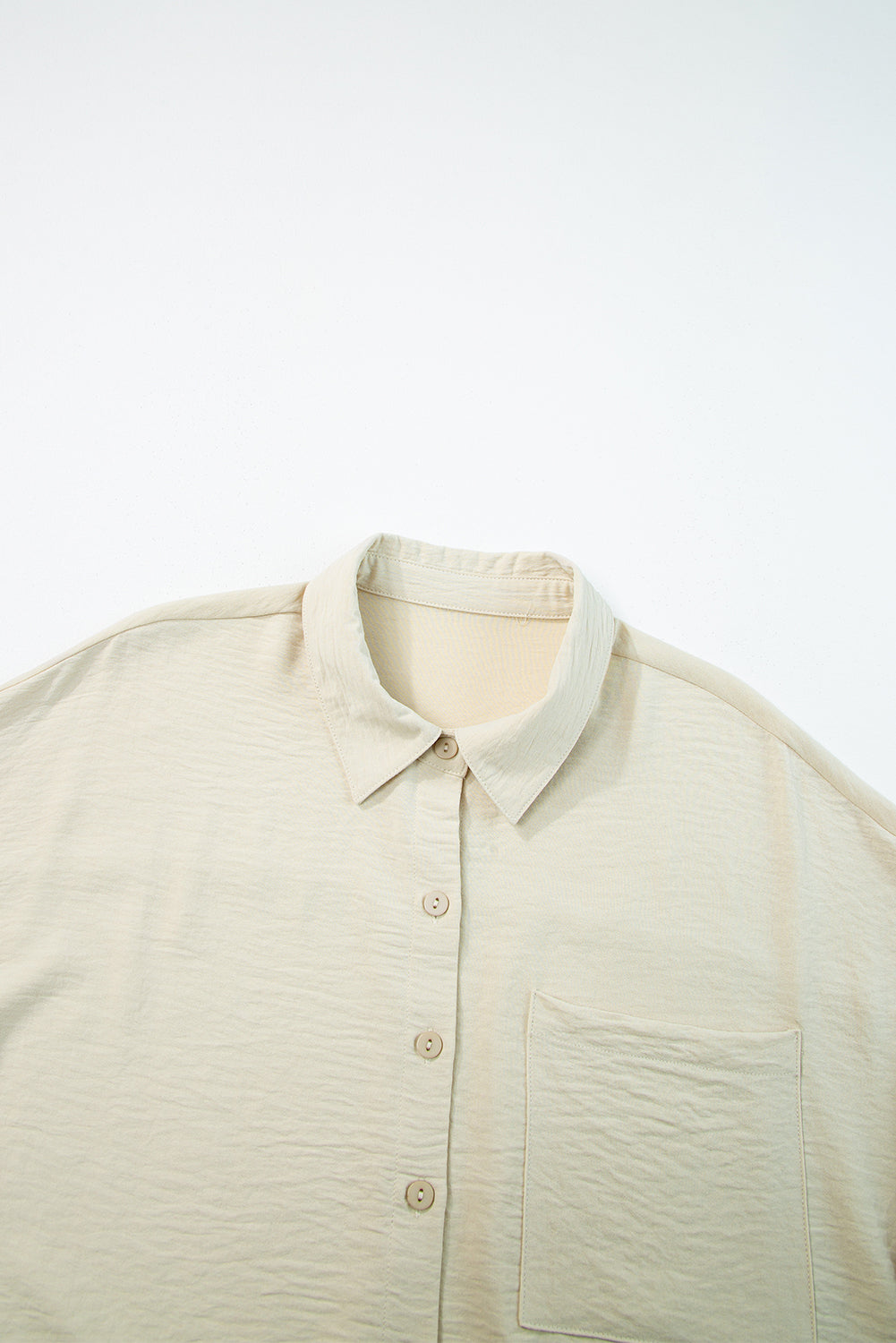 Black Crinkle Pocket Half Sleeve Shirt a0a480ed2592b1dd