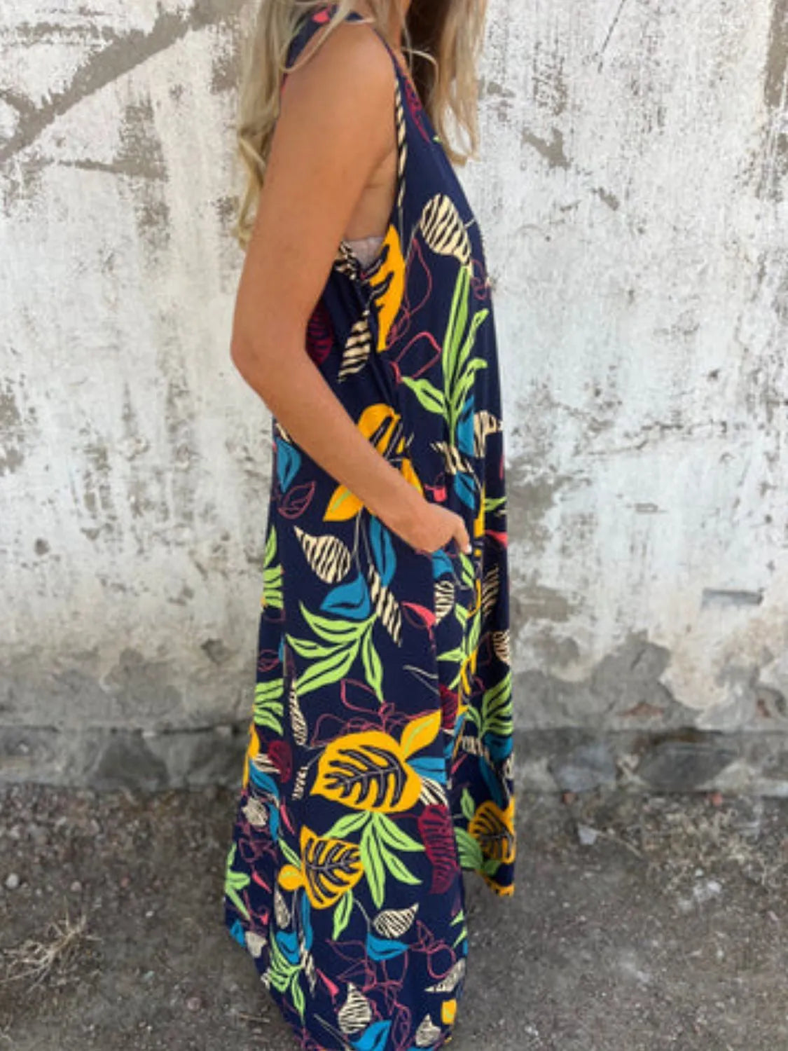 Full Size Printed V-Neck Sleeveless Dress Plus Size a0a4db64-6608-49ae-b504-8c97bd564644-Max-Origin