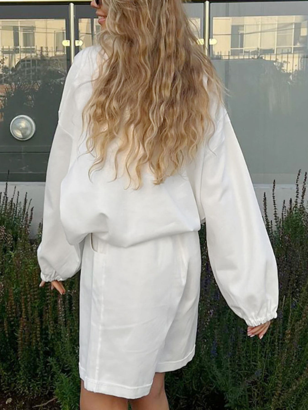 Snap Detail Long Sleeve Top and Shorts Set a0a59d9a-d93b-4dc1-956e-20f46e8a3bde-Max