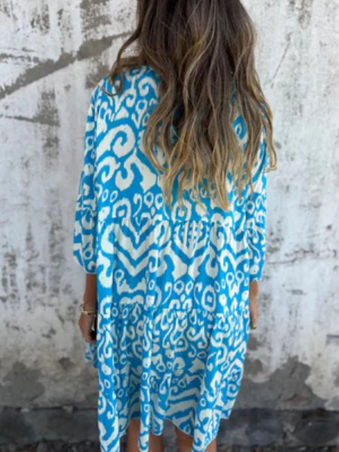 Full Size Printed Notched Half Sleeve Dress Plus Size a0b5359a-be93-46ad-93cf-75ab6738339c-Max-Origin