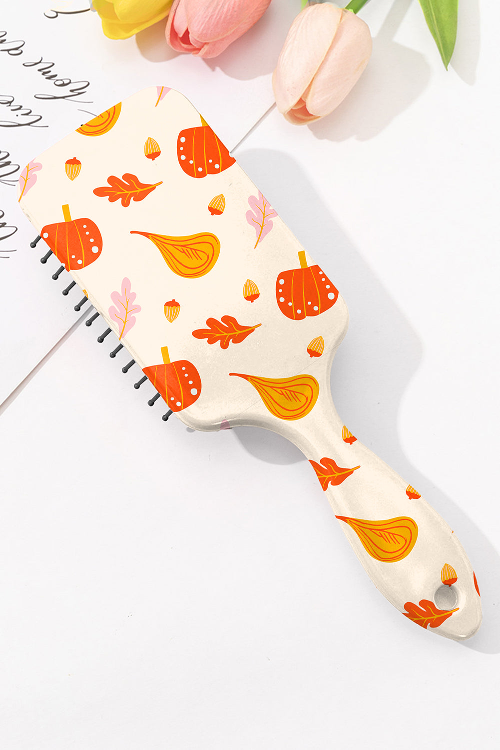 Grapefruit Orange Pumpkin Fall Vibe Print Air Cushion Comb a0bdc4f7be1be115