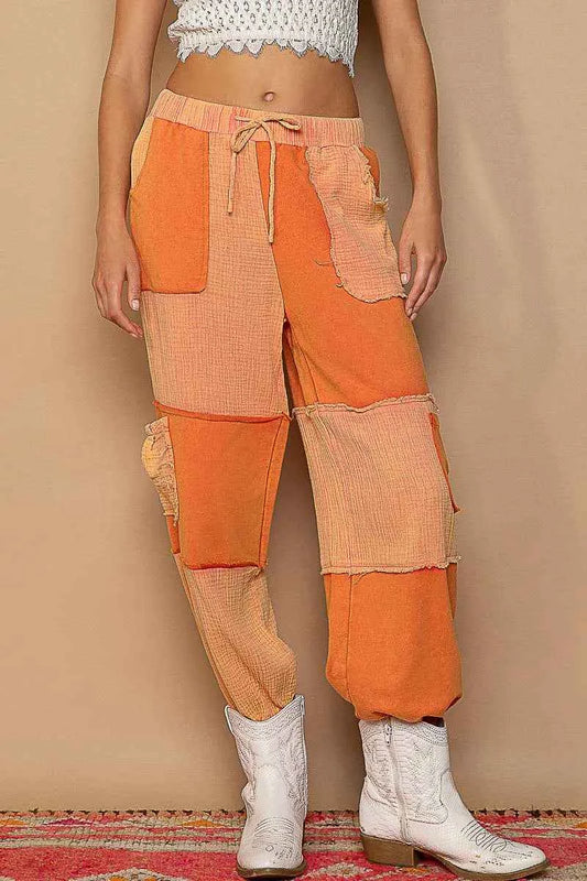 POL Drawstring Pocketed Contrast Jogger Pants a0c21b01-61e0-471a-869a-ca46236849b3-Max-Origin