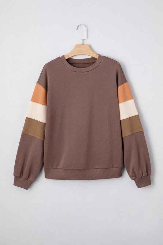 Colorblock Drop Shoulder Pullover Sweatshirt a0fbfa72-da62-41ae-8fdc-6e6efeef67b2
