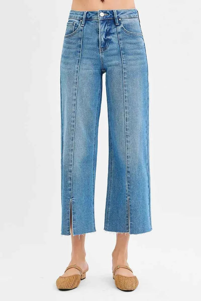 RISEN Tummy Control Mid Rise Crop Wide Front Slit Jeans a0fc436c63034d31942db2de6dcb101b-Max-Origin