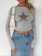 Leopard Star Long Sleeve T-Shirt a1163b252af848ab914c8b59a59e6764-Max-Origin