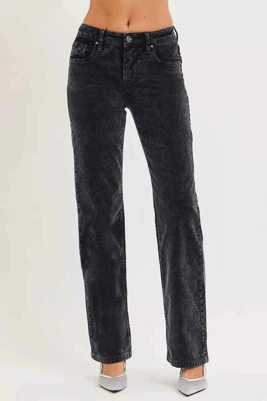 Tummy Control Mid Rise Straight Leg Corduroy Pants a11c5a260864411eb0c3d4939b6485af-Max-Origin