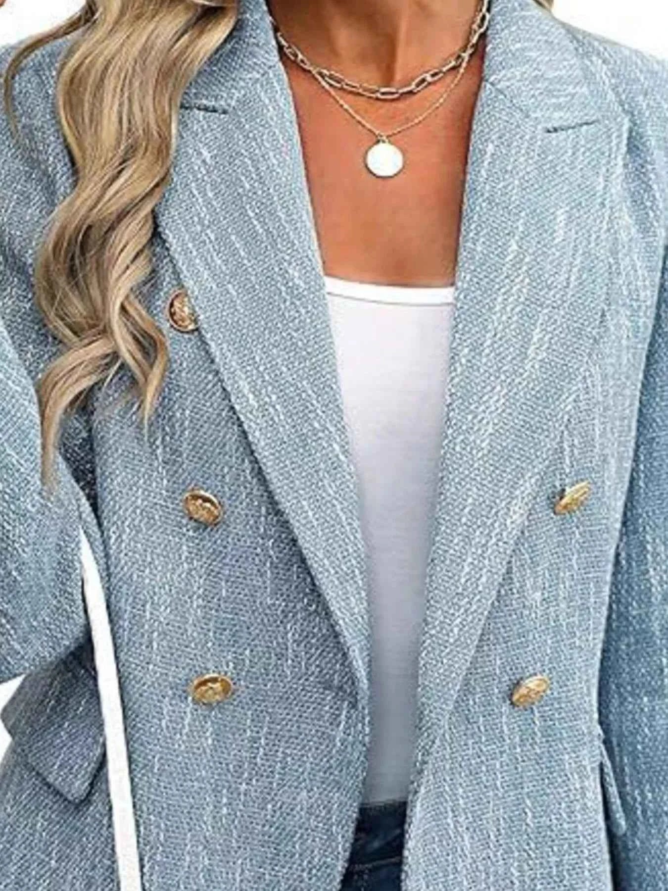 Double-Breasted Lapel Collar Blazer a12128e3-c87b-47c2-9bdd-c092cc915d60-Max-Origin