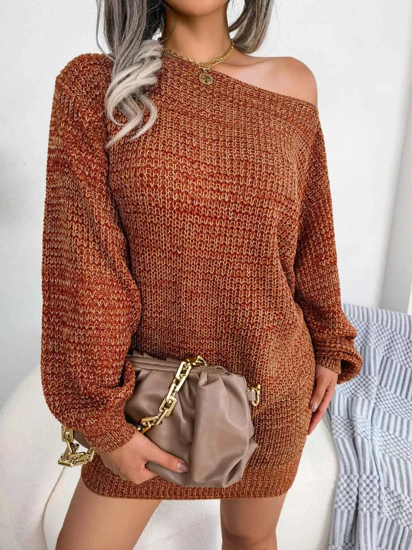 Multi-Color One-Shoulder Sweater Dress a1212b54-1949-4bf1-a278-559c01752cad-Max-Origin