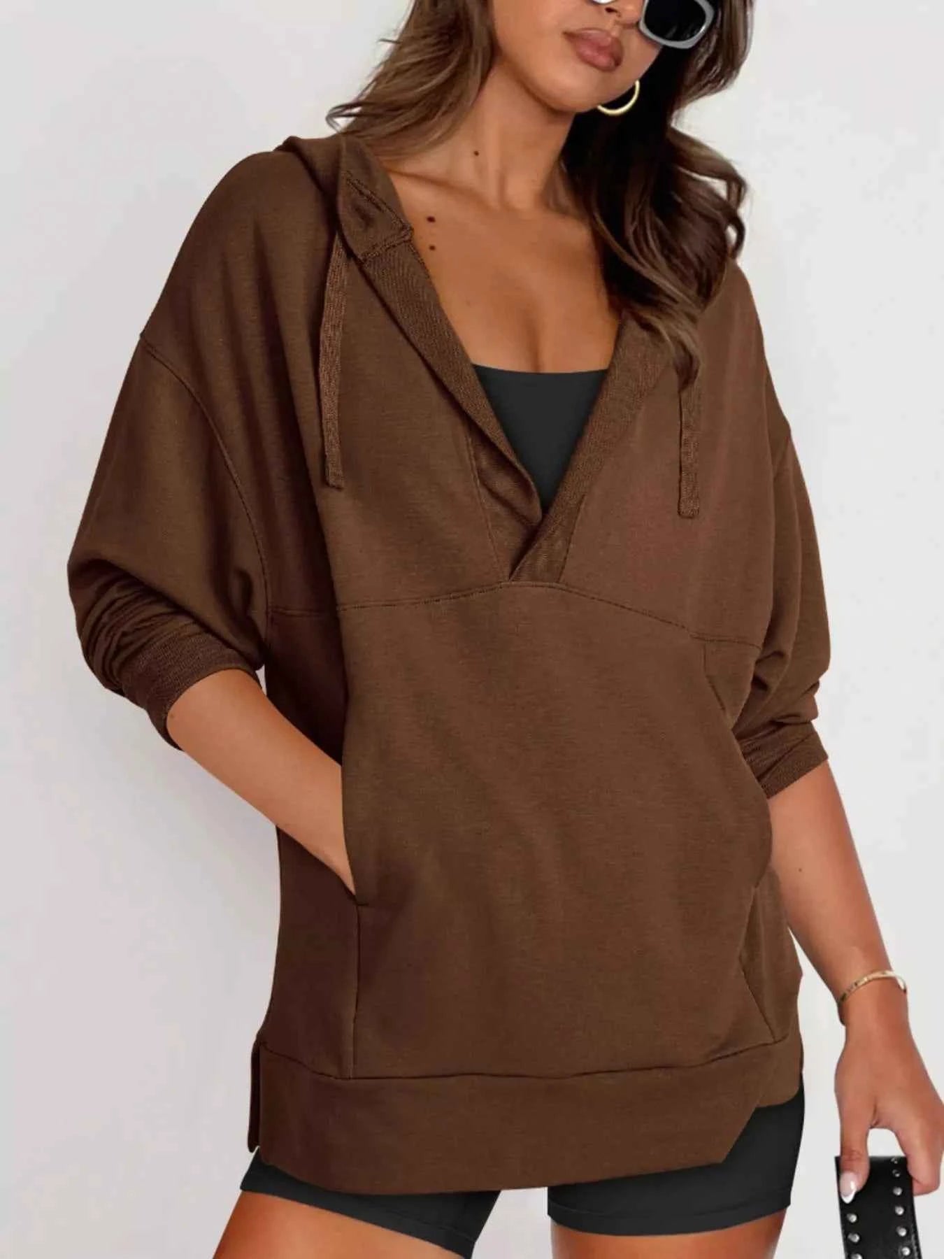 Drawstring Kangaroo Pocket Long Sleeve Hoodie a12c83b4-74db-424f-81bb-d1b25fe20aeb-Max-Origin