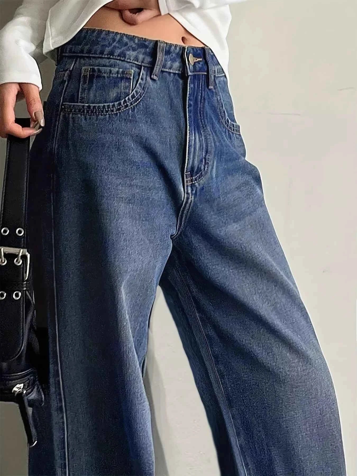 Wide Leg Vintage Wash Jeans a176360861c24a418fe0b7468cc86b88-Max-Origin