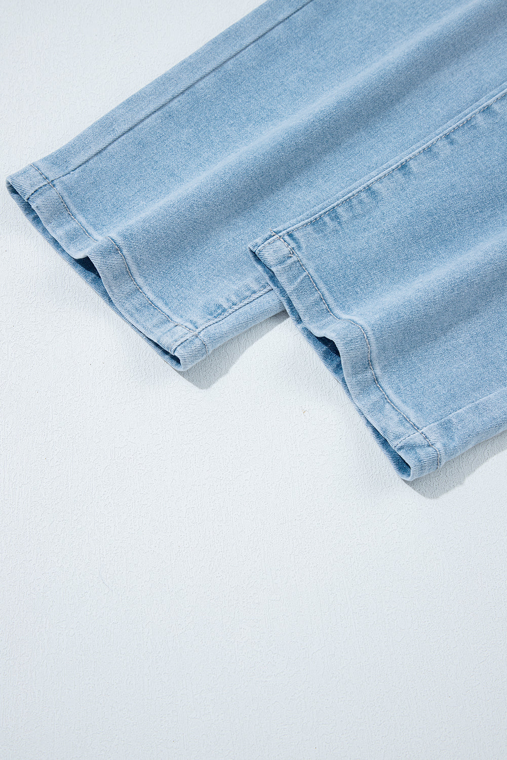Beau Blue High Rise Relaxed Patch Pocket Jeans a17e6cd13e8ab7b0