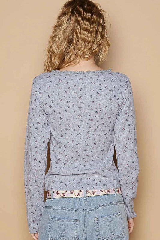 Floral V-Neck Long Sleeve T-Shirt a1d31304-d8f7-4986-9a06-cf44e3514897-Max-Origin