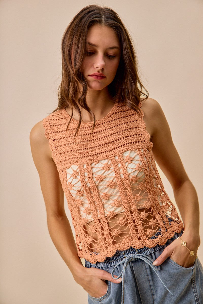 SO ME Crochet Knitted Lace Sweater Tank Top a1efa0db98b741e5af8c64f7d76aa09a-Max