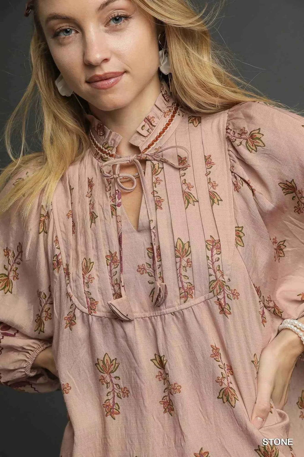 Umgee Floral Boho Peasant Blouse a2029ab0-74c3-4c3b-92cd-9888c974ff98-Max-Origin