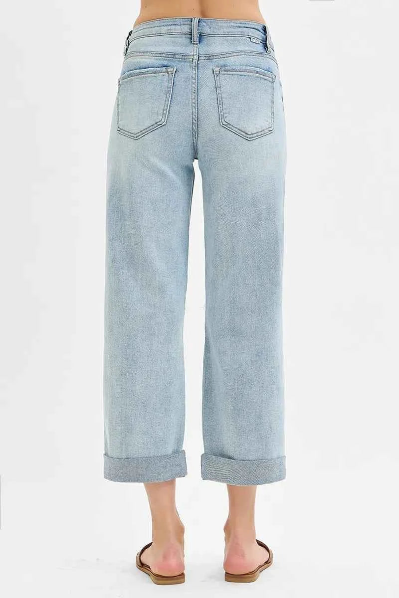 RISEN Full Size Mid Rise Fit Boyfriend Jeans with Cuff Plus Size a211913fd6ec4e0fb6095cba95fefb8c-Max-Origin