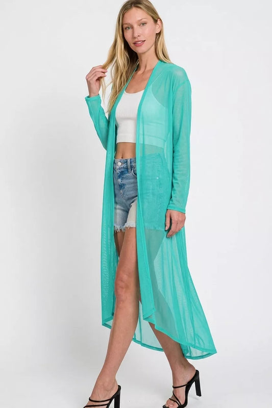 Mesh Open Front Cardigan a21b3104-3a98-485a-b5f8-b7106952adaf-Max-Origin