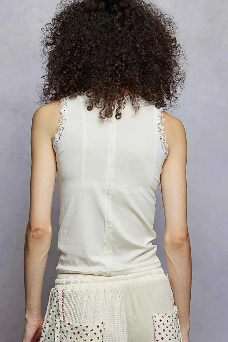 POL Round Neck Cropped Tank with Lace Trim a237f8de-86b2-4170-a2b2-d99b23c94a9d-Max-Origin