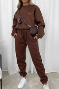 Round Neck Sweatshirt and Joggers Set Brown a249fab5-ab76-4cfc-ac41-32e8dc7482ad-Max-Origin