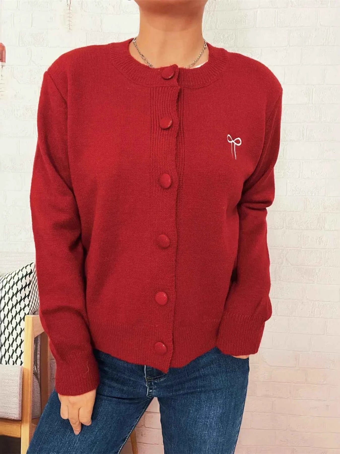 Button-Up Long Sleeve Cardigan a268af27b61c4da087eee4bd0545d491-Max-Origin