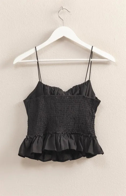 Poplin Smocked Waist Summery Cami Top a26cf410c71e41d299033078a2f1ee0d-Max-Origin