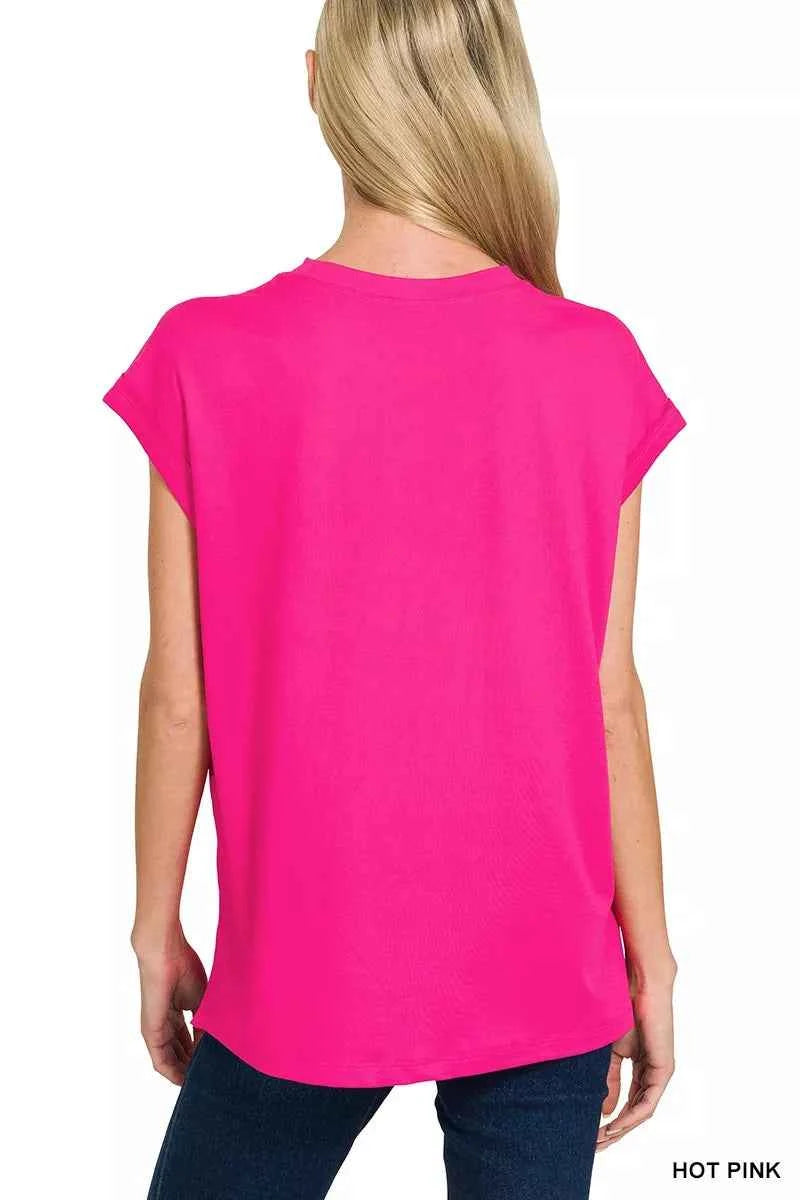 Zenana Brushed Dty Microfiber Top & Biker Shorts a2869b11da0c4bae85de3aee4da2182c-Max-Origin