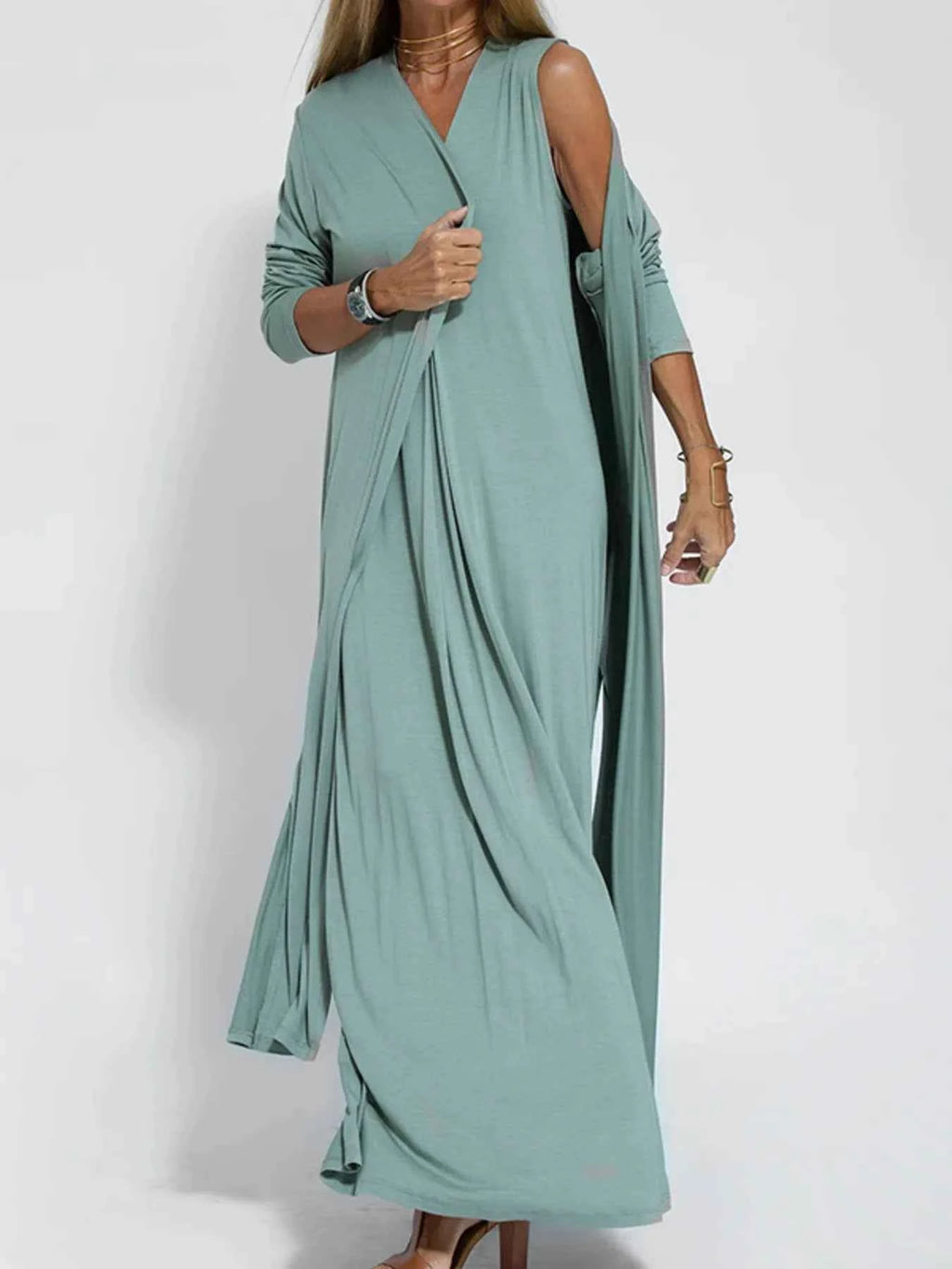 Full Size Open Front Side Slit Longline Cardigan Plus Size a28ec628-dd85-4628-8b18-6b76af387eef-Max-Origin