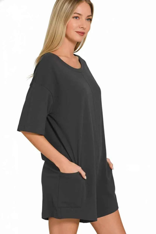 V or Scoop Neck Reversible 2-Way Romper a29774f8-dea0-4ff0-bf2d-80b08891ca8a-Max-Origin