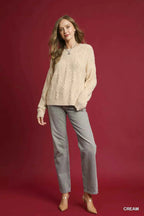 Umgee Pearl-Embellished Long Sleeve Sweater a29d2c55-c499-482d-baeb-4ca2e35165a9-Max-Origin