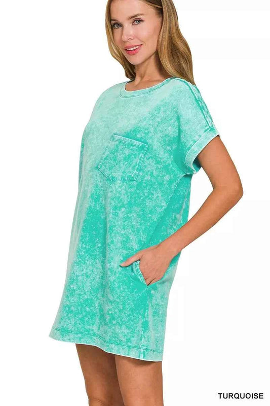 Zenana Premium Cotton Washed T-Shirt Dress a2aab9268ca74c33854913809cfe62ec-Max-Origin