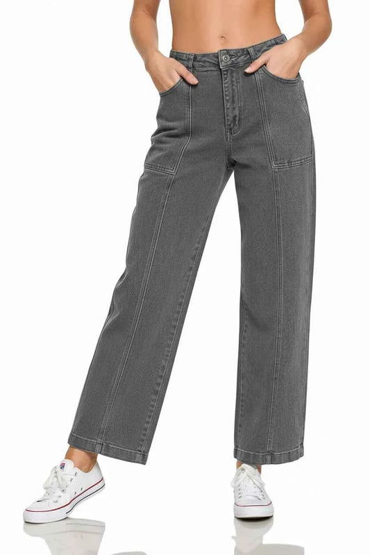 Straight Leg Utility Pocket Jeans a2c7d714-c11b-4f76-9416-c18bea6fb061-Max-Origin