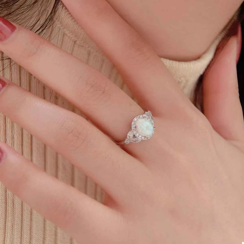 925 Sterling Silver Zircon Round Ring a2c9bbb8-7b7a-4579-b6bc-337c52a2666d-Max-Origin