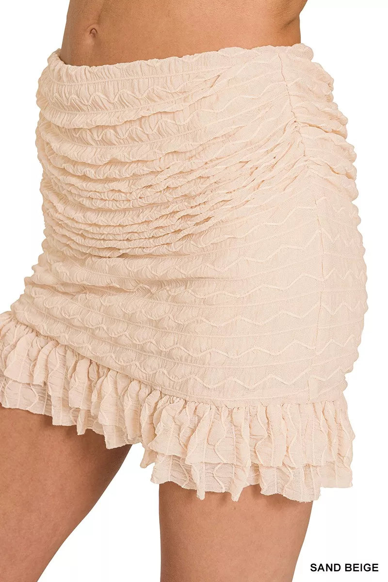 Zenana Ruched Mini Skirt with Built in Shorts a2cbb849330248d7ae9a9d28bccb9203-Max-Origin