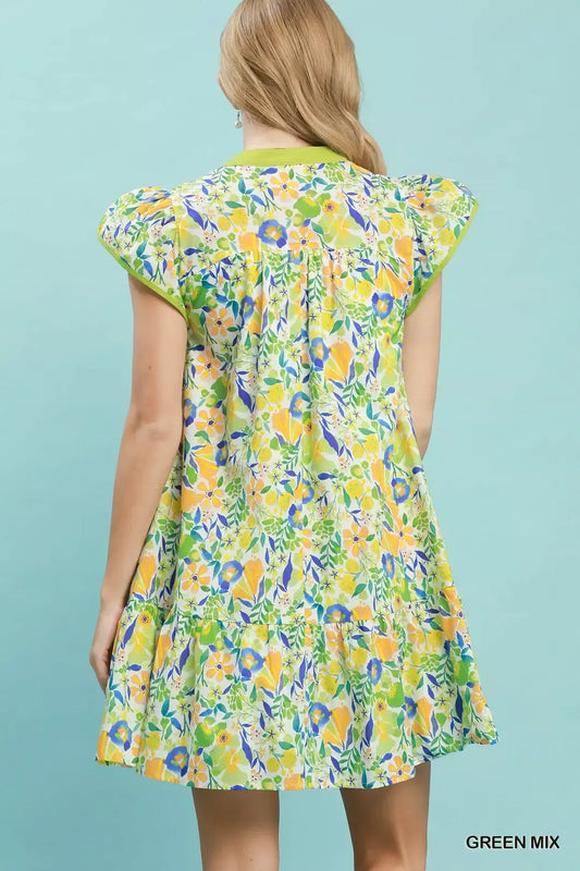 Floral Flutter Sleeve Tiered Mini Dress a2d5ad13-d07b-49c2-9846-8d67ccc82644-Max-Origin
