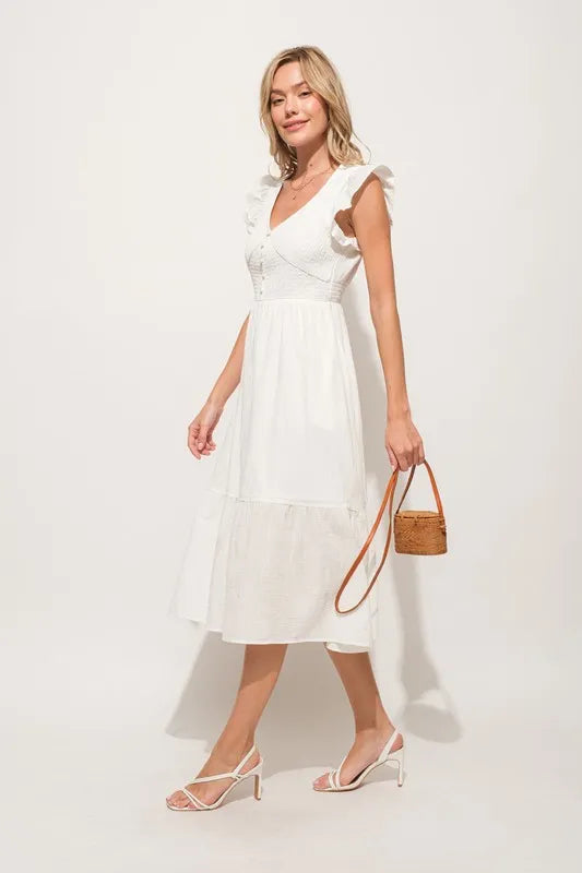 And The Why Ruffle Sleeve Front Smocked Tiered Midi Dress a2e8461f6eb04111a61a74d879a3b2b0-Max-Origin