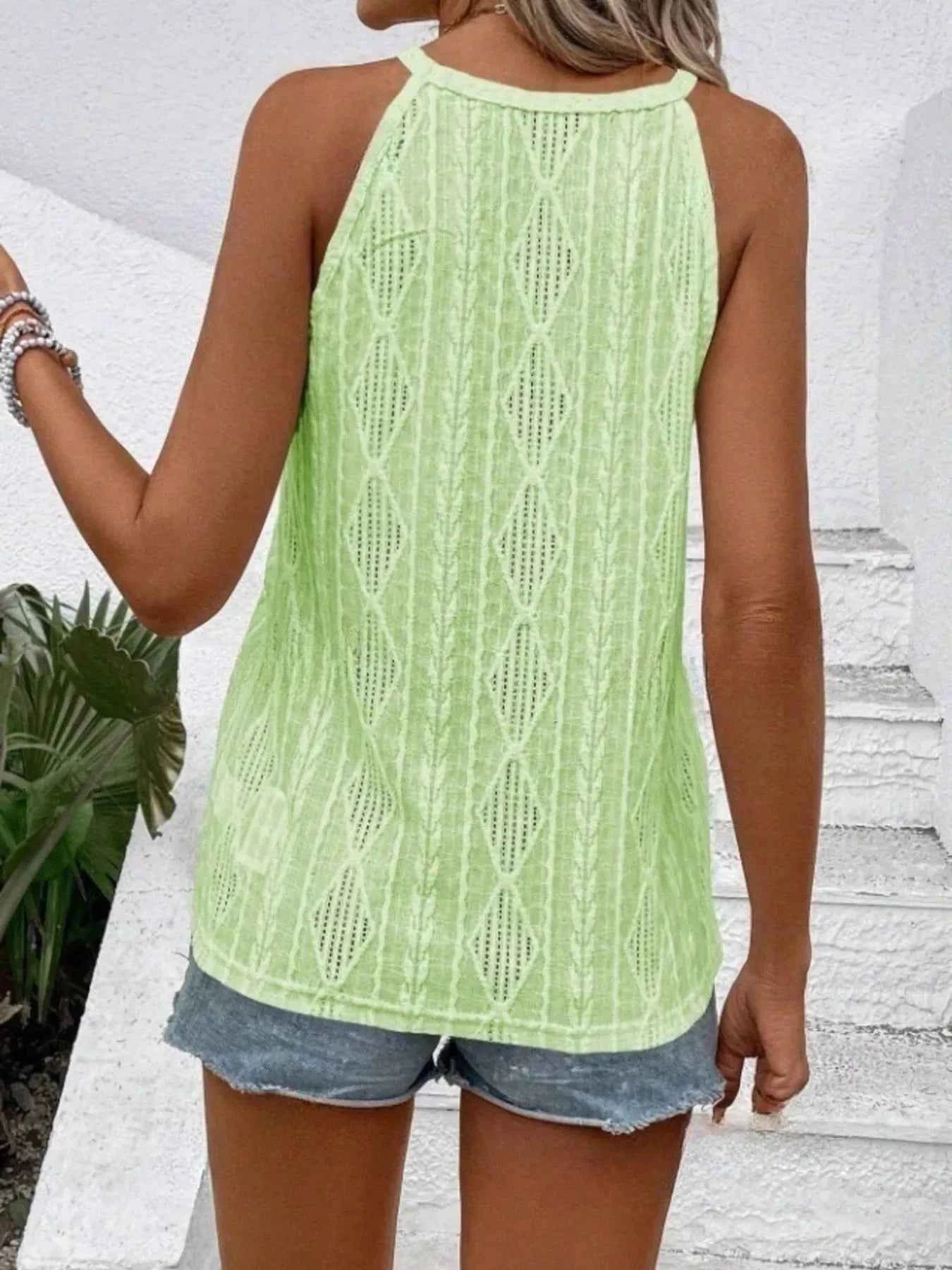 Textured Round Neck Tank a2ea71d1-b490-47e4-8981-0a0d39a0d213-Max-Origin