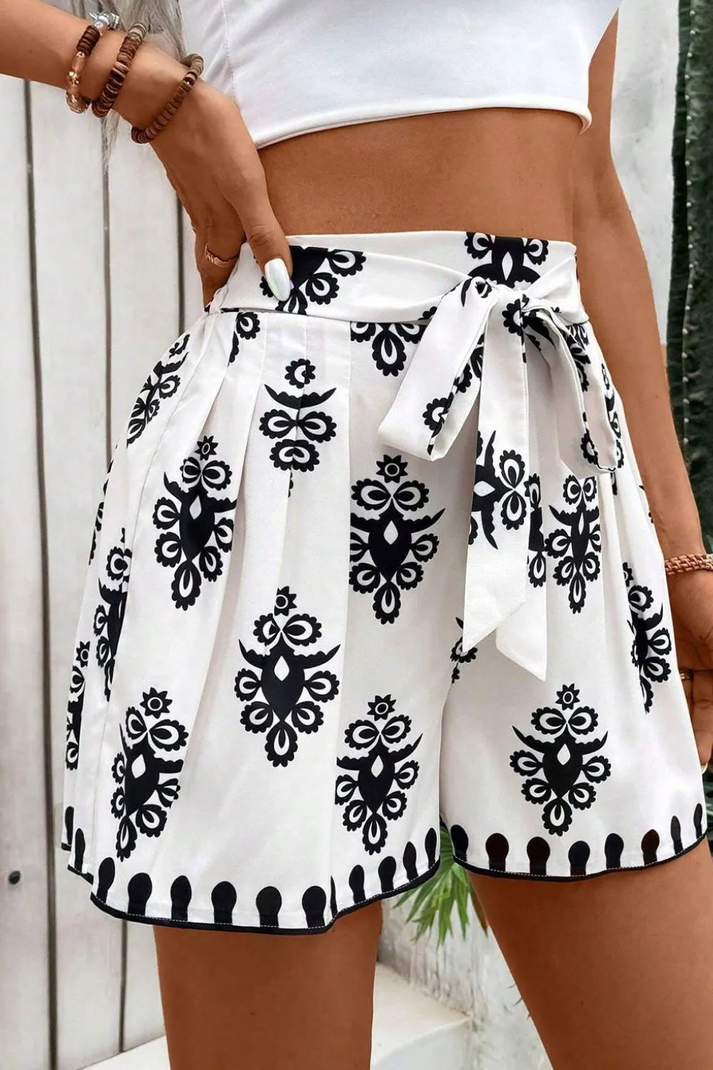 Tied Printed Shorts a2ed00df-b5c4-44a1-95b6-5bfe549db5ea-Max-Origin
