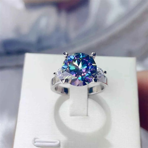 5 Carat Moissanite 925 Sterling Silver Ring Blue a35333d0-82b0-4fda-9886-6bcca27bafcd-Max-Origin