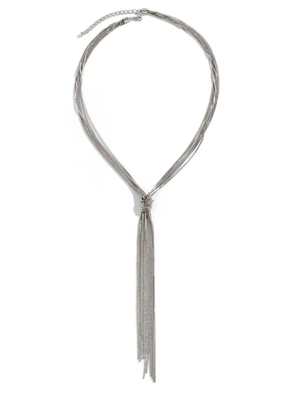 Twisted Knot ChainTassel Necklace a386081d-e942-4fb2-8ea9-2d3e3d438eb3-Max-Origin