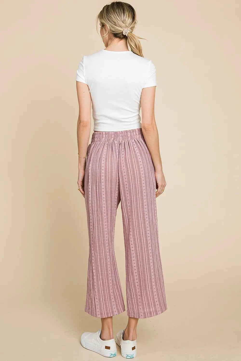 Cotton Bleu by Nu Lab Striped Elastic Waist Wide Leg Pants a3875497-f3c4-4ade-8710-b9b6363d0475-Max