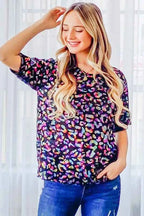 And The Why Leopard Foil Printed Half Sleeve Summer Sweater a391bcb1316a45d0aa1edf92c7c3508a-Max-Origin