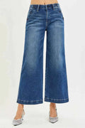 RISEN High Rise Wide Leg Jeans With Pocket Button Detail DARK a3a4f3b4788e42a991876df33ce3fcb4-Max-Origin