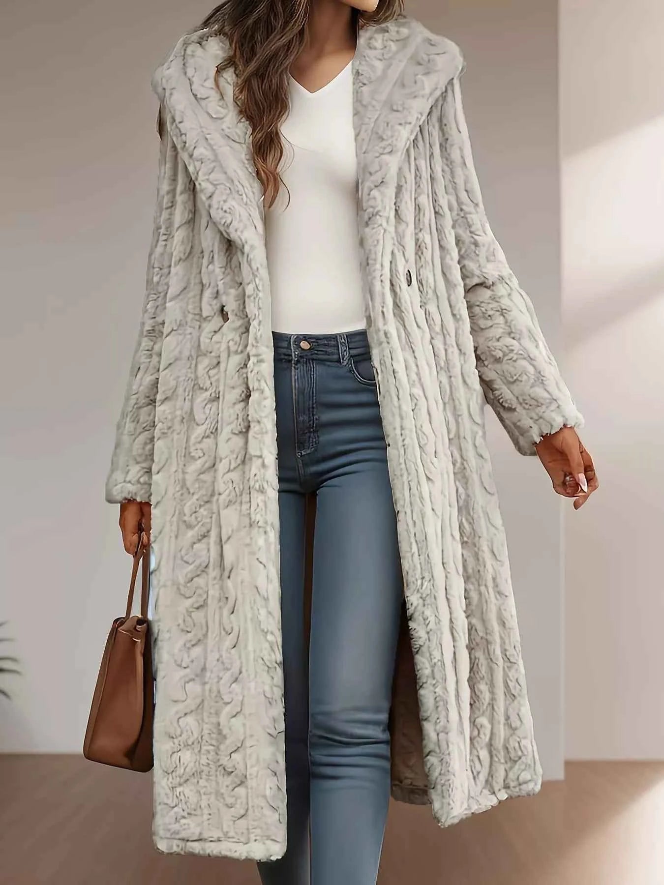 Sherpa Longline Hooded Coat Apricot a3b2fe8e22ab42568dd84485641eaf2e-Max-Origin