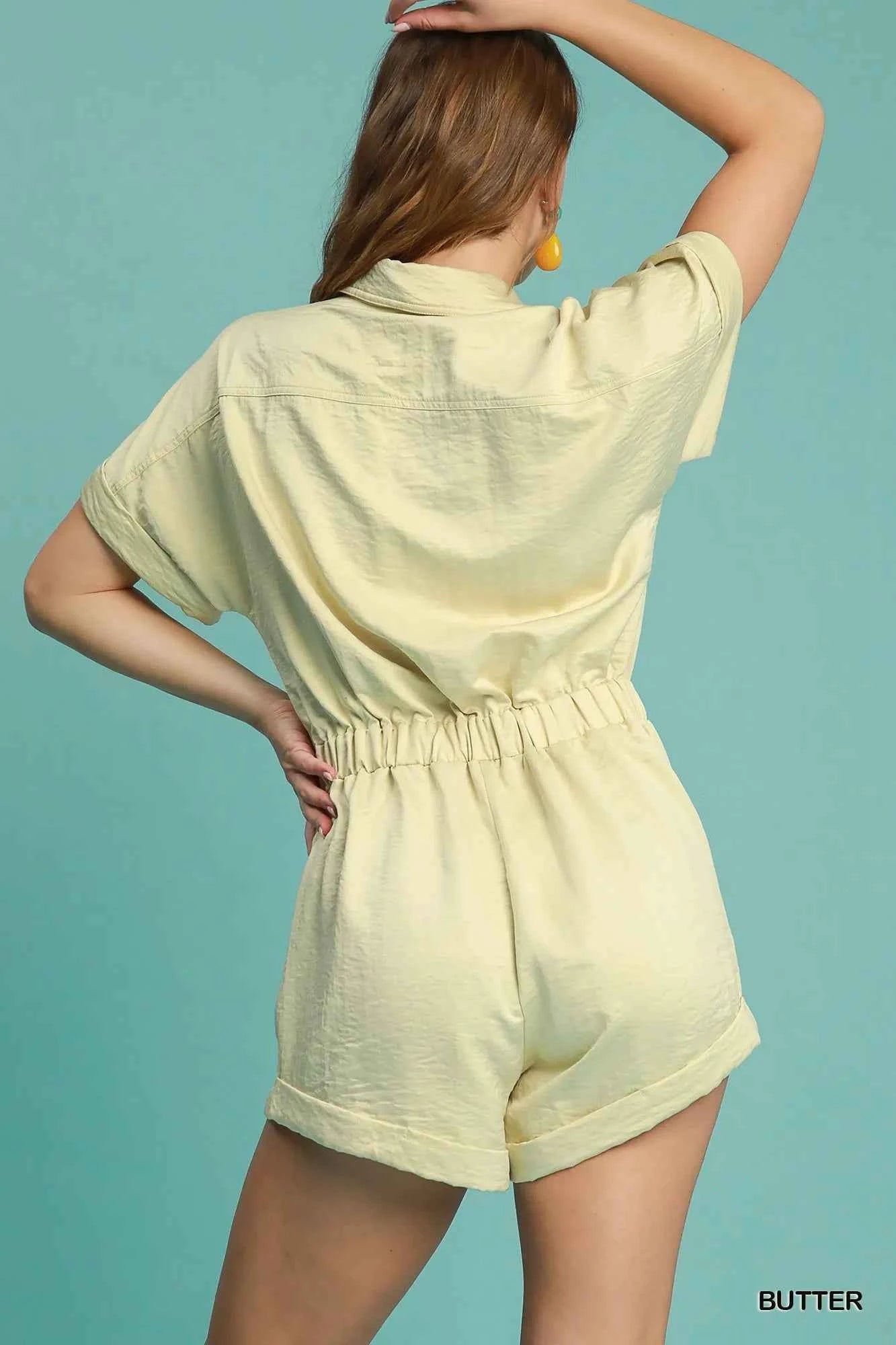 Umgee Button Down Charmeuse Romper a3df0470-48f8-4f1c-a7d1-69931c03f900-Max-Origin