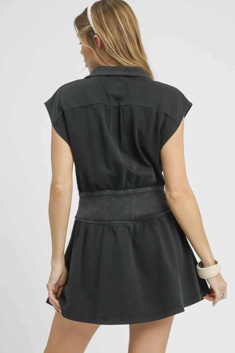 Umgee Zip Front Cap Sleeve Mini Dress a3ee4732-ae8d-42b2-a8ff-61caf4561045-Max-Origin