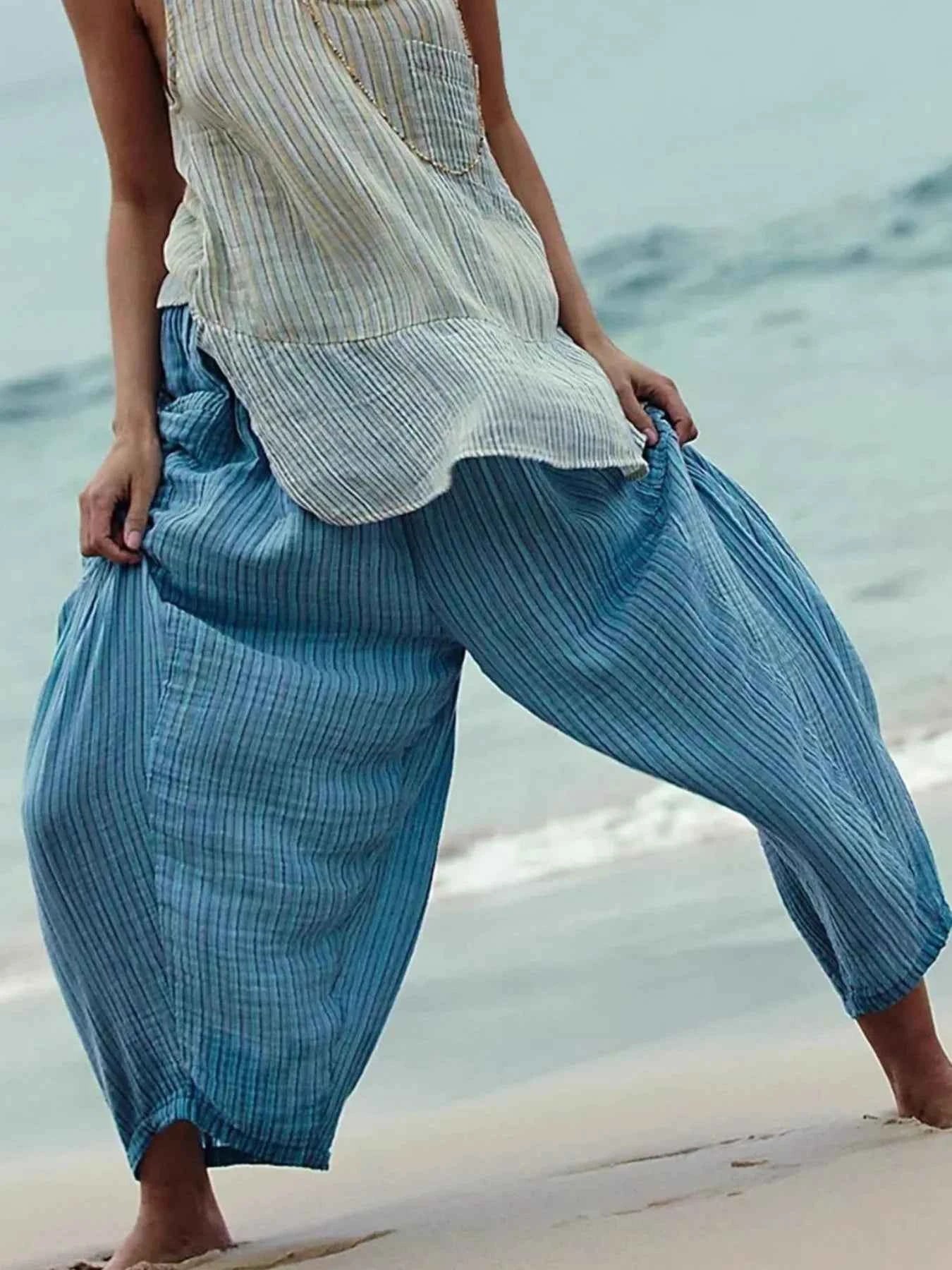 Full Size Striped Wide Leg Casual Pants Plus Size a3f058ea-f7c6-41c6-bee4-731aa5bf78ca-Max-Origin