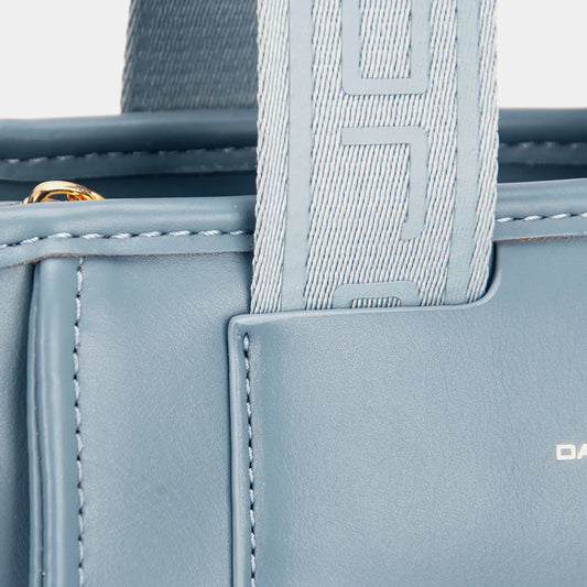 David Jones Small Handbag with Embossed Pattern Handles a3fbf585-b7b7-4505-80ed-09a69bc11470-Max