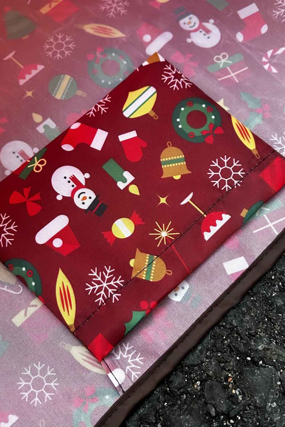 Fiery Red Cartoon Snowman Gift Graphic Large Tote Bag a400f83e3e658a91