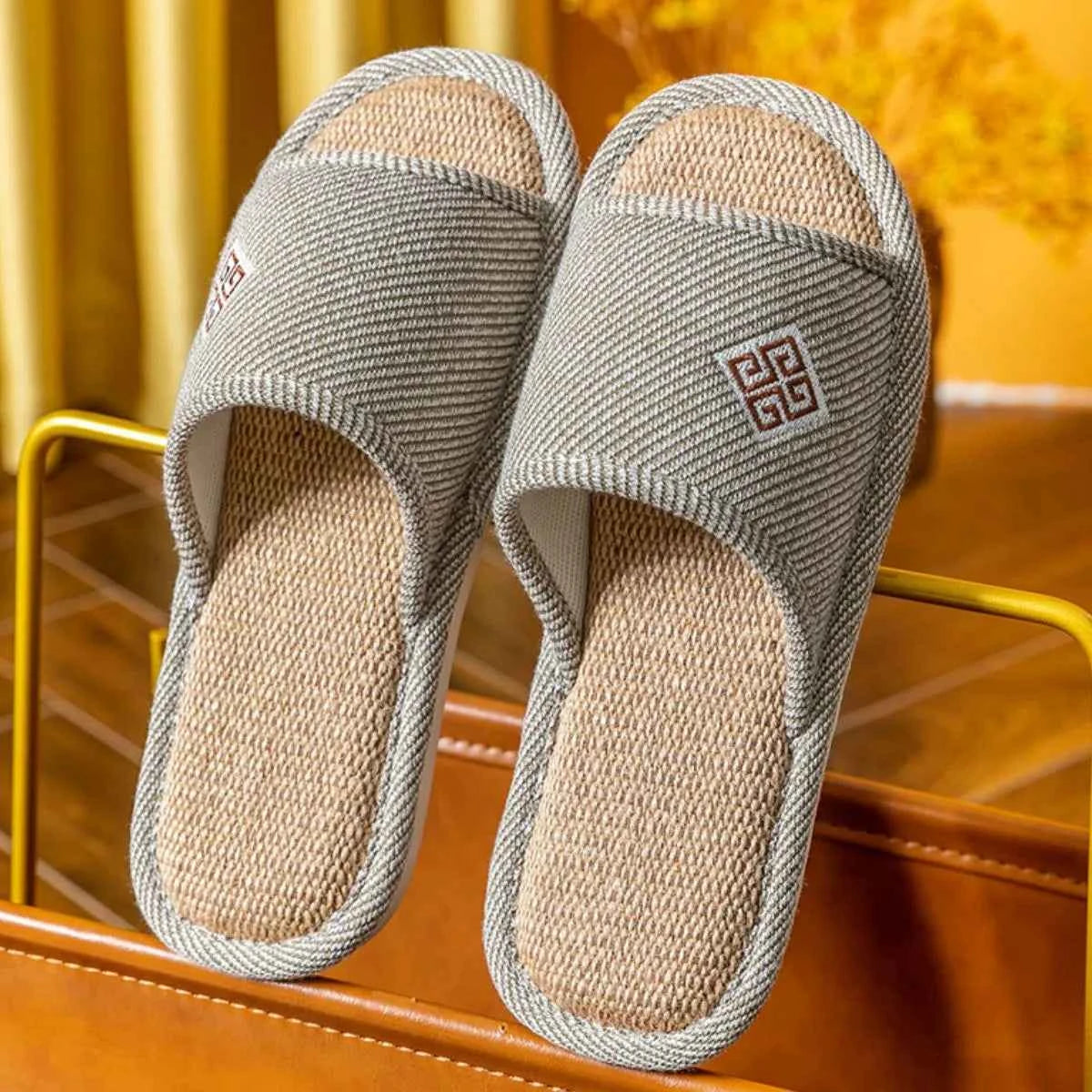 Open Toe Flats Slippers Brown a410e98e-82ce-4b97-89cb-6bcf7316cd43-Max-Origin