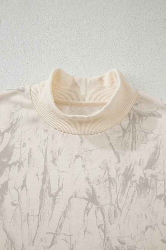Camo Mock Neck Baggy Sweatshirt a430a037-bf59-4b60-80bd-45ff9edd9c9b